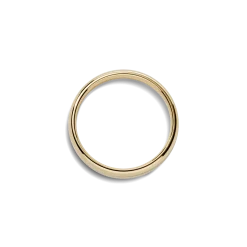 Shinola 4mm Round Band Yellow Gold