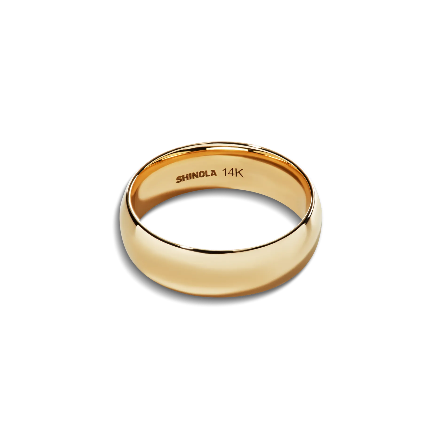 Clearance Shinola 6mm Round Band Yellow Gold