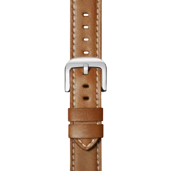 Shinola 20mm Tan Leather Watch Strap Tan & White