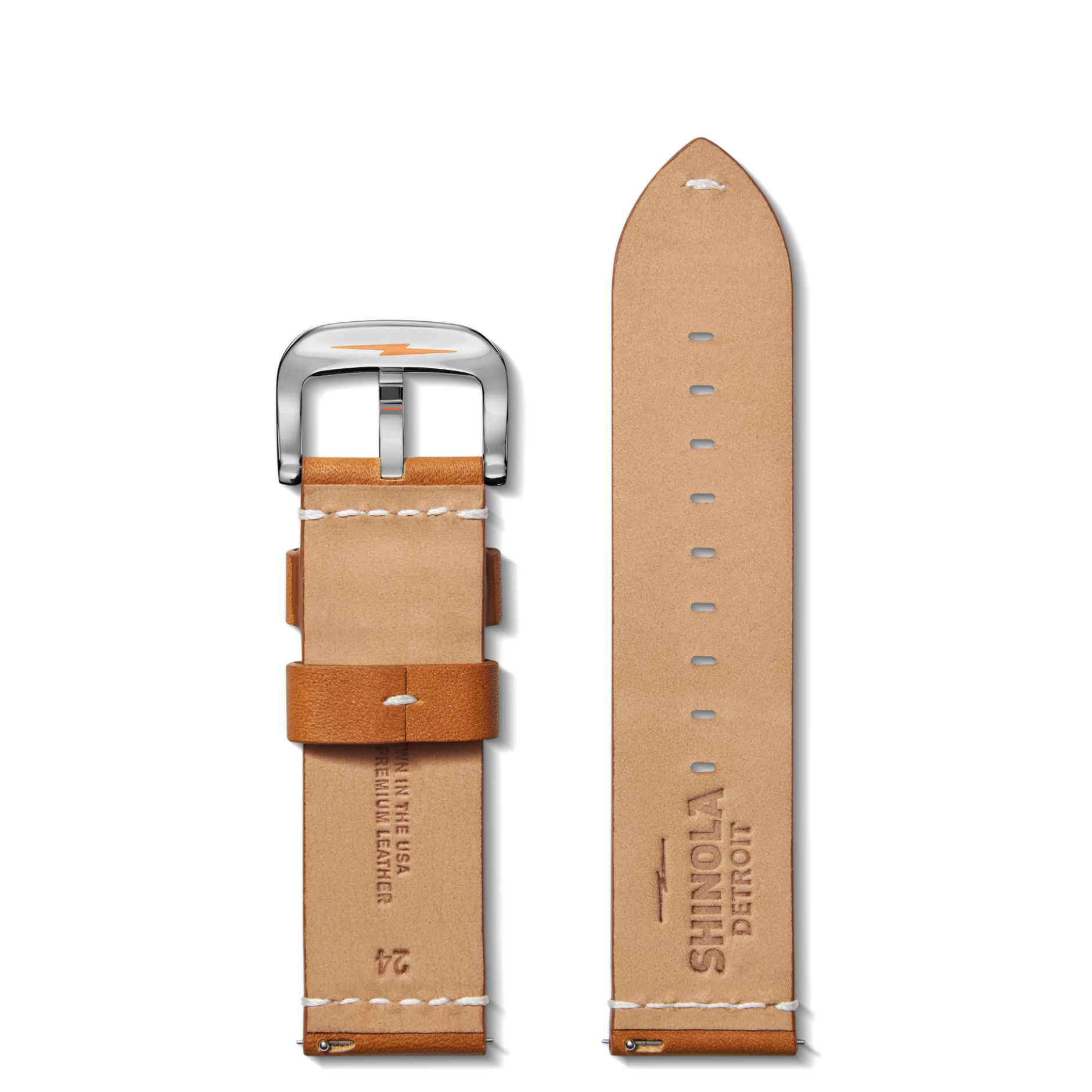 Outlet Shinola 24mm Tan Leather Watch Strap