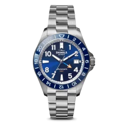 Outlet Shinola Monster GMT Automatic Watch Navy