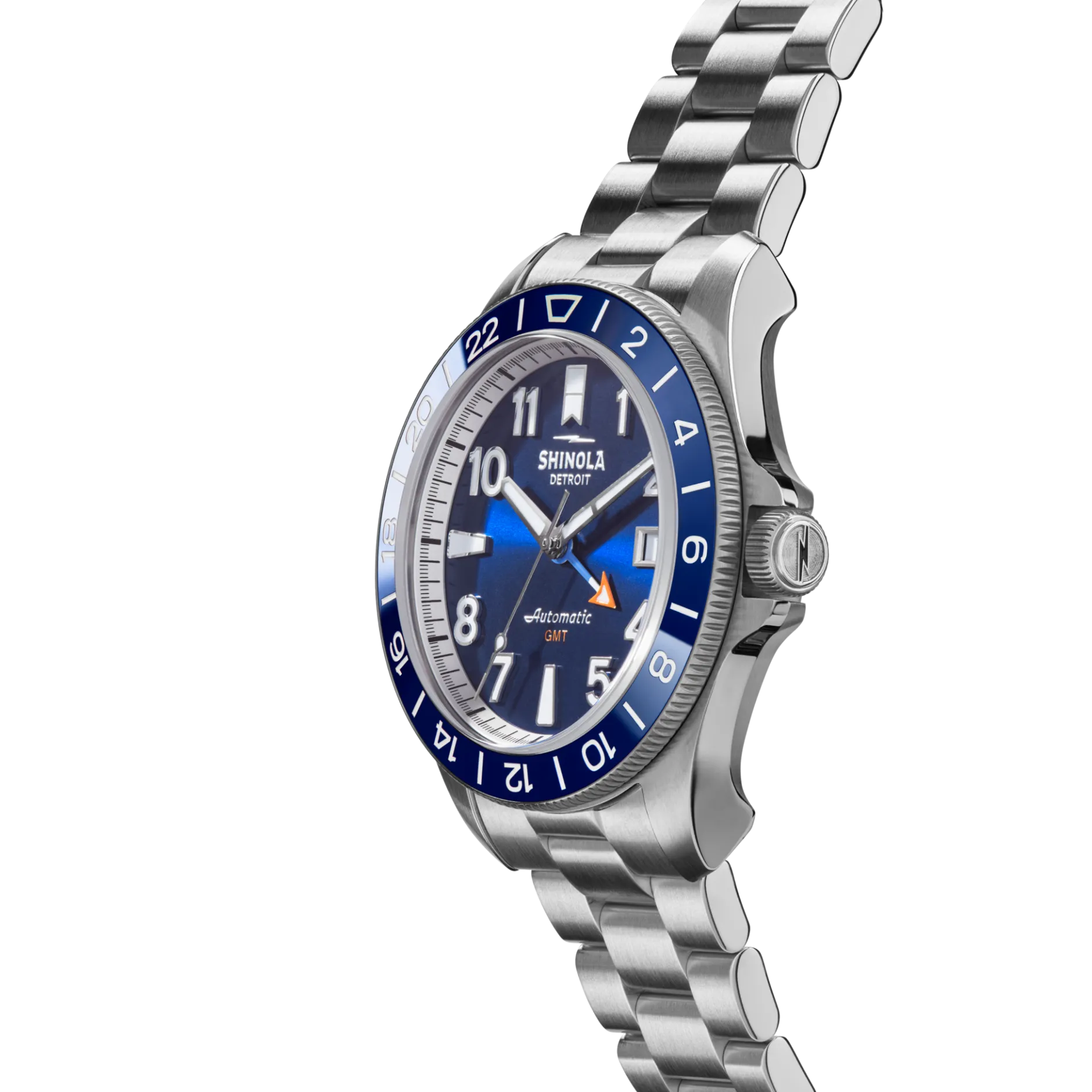 Outlet Shinola Monster GMT Automatic Watch Navy