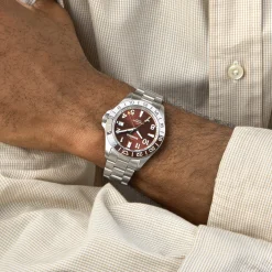 New Shinola Monster GMT Automatic Watch Whiskey