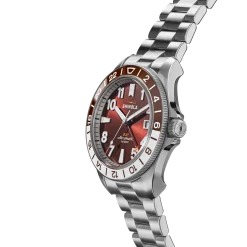 New Shinola Monster GMT Automatic Watch Whiskey