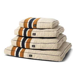 Shinola Napper Pillow Dog Bed Oat Stripe