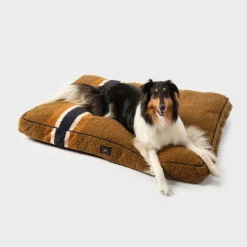 Online Shinola Napper Pillow Dog Bed Tan Stripe