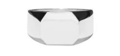Shinola Octagonal Signet Ring Sterling Silver
