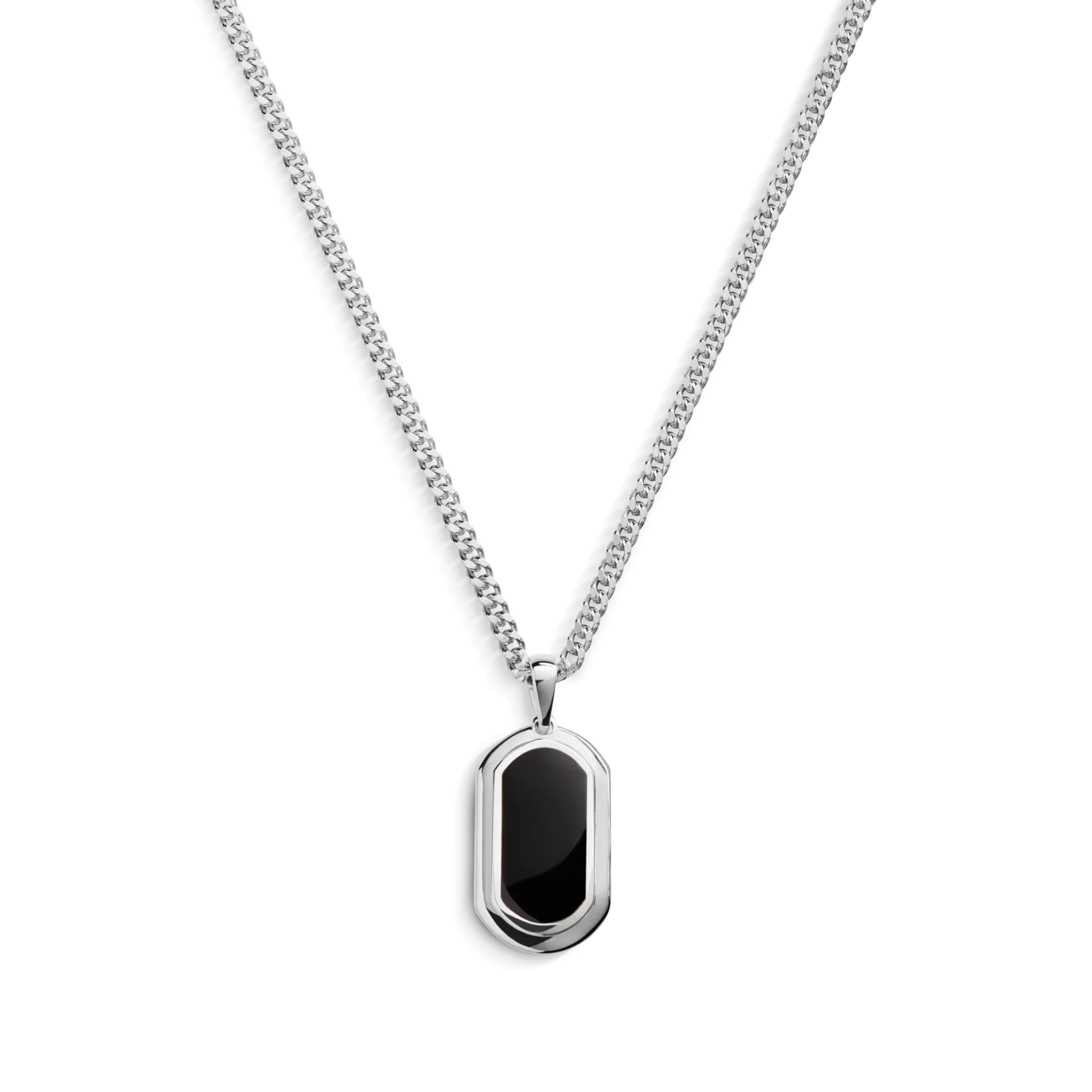 Clearance Shinola Onyx Tag Necklace
