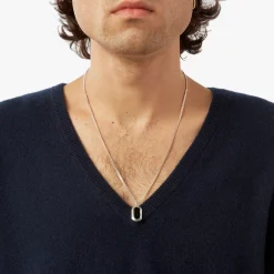 Clearance Shinola Onyx Tag Necklace