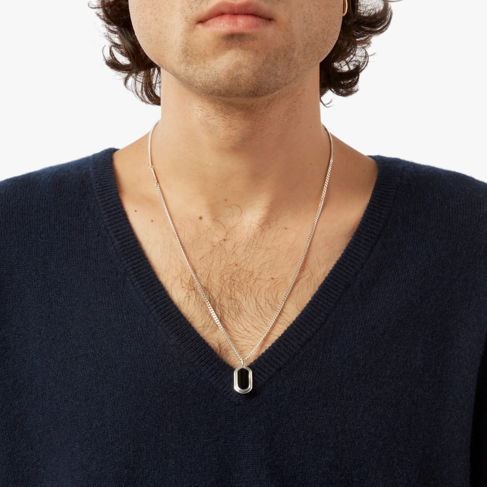Clearance Shinola Onyx Tag Necklace