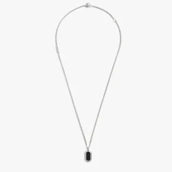 Clearance Shinola Onyx Tag Necklace