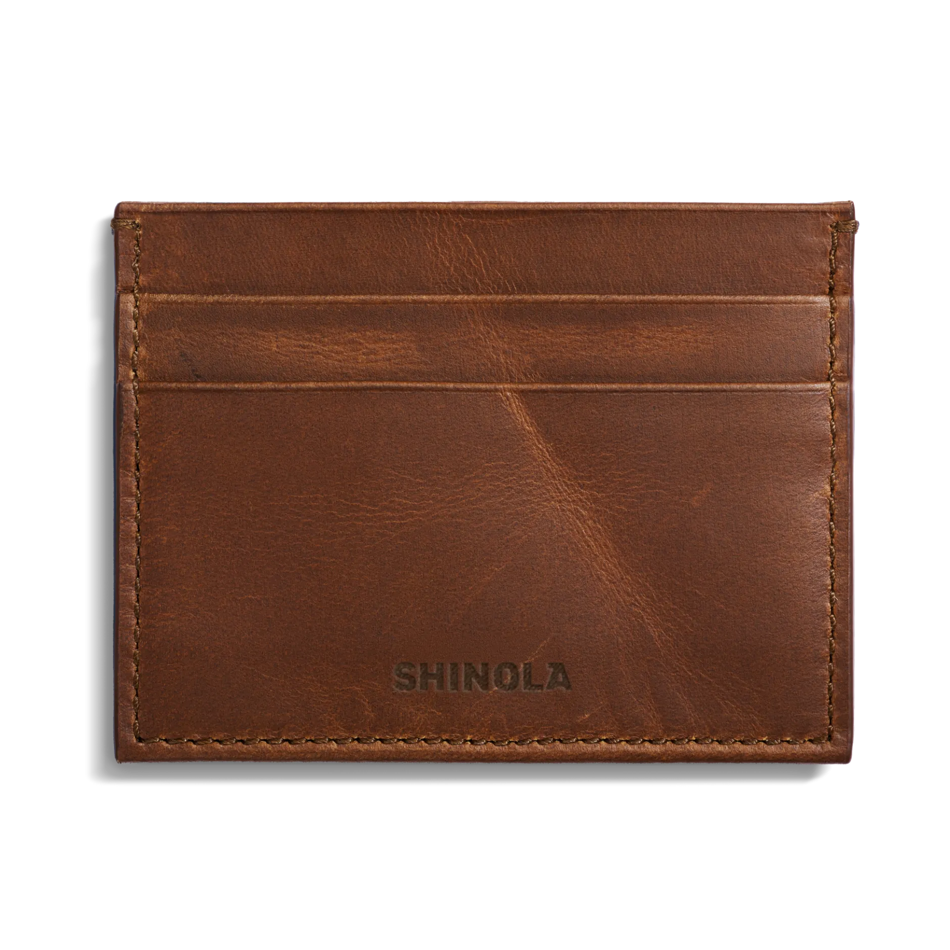 Outlet Shinola 5 Pocket Card Holder Medium Brown
