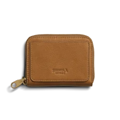 Online Shinola Pocket Small Zip Around Wallet Tan