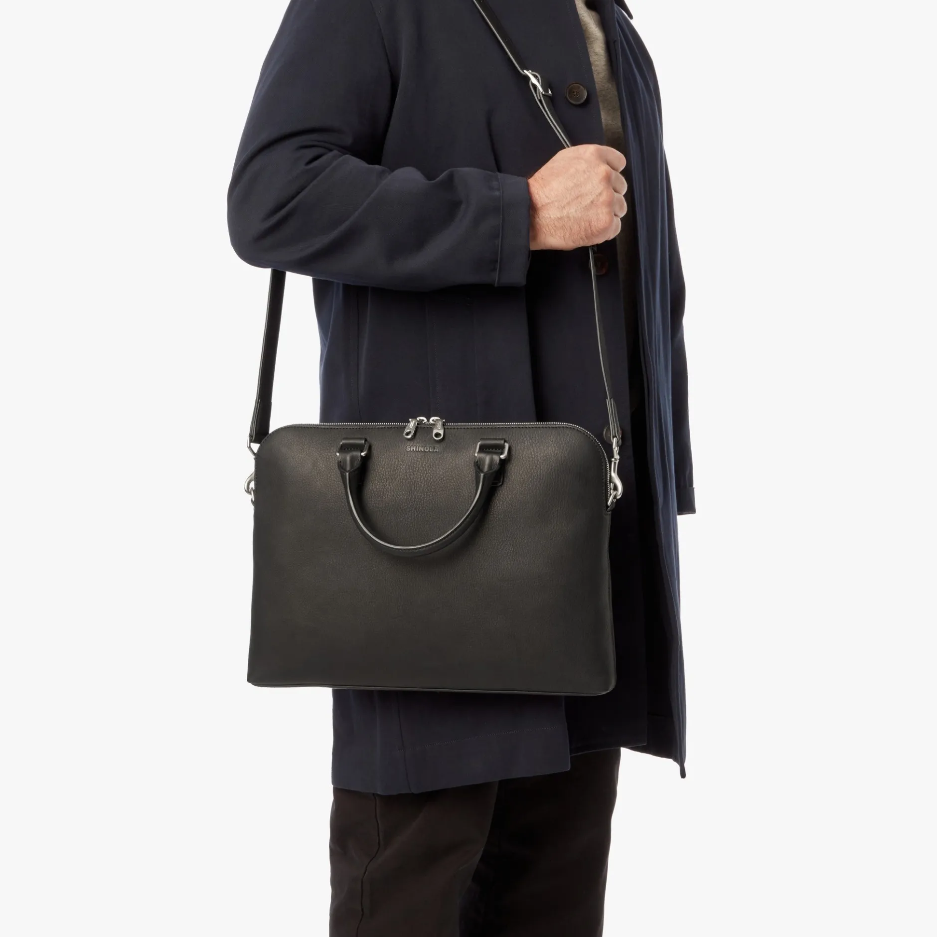 Hot Shinola Portfolio Briefcase Black