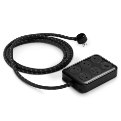 New Shinola 5 Port Power Supply Black