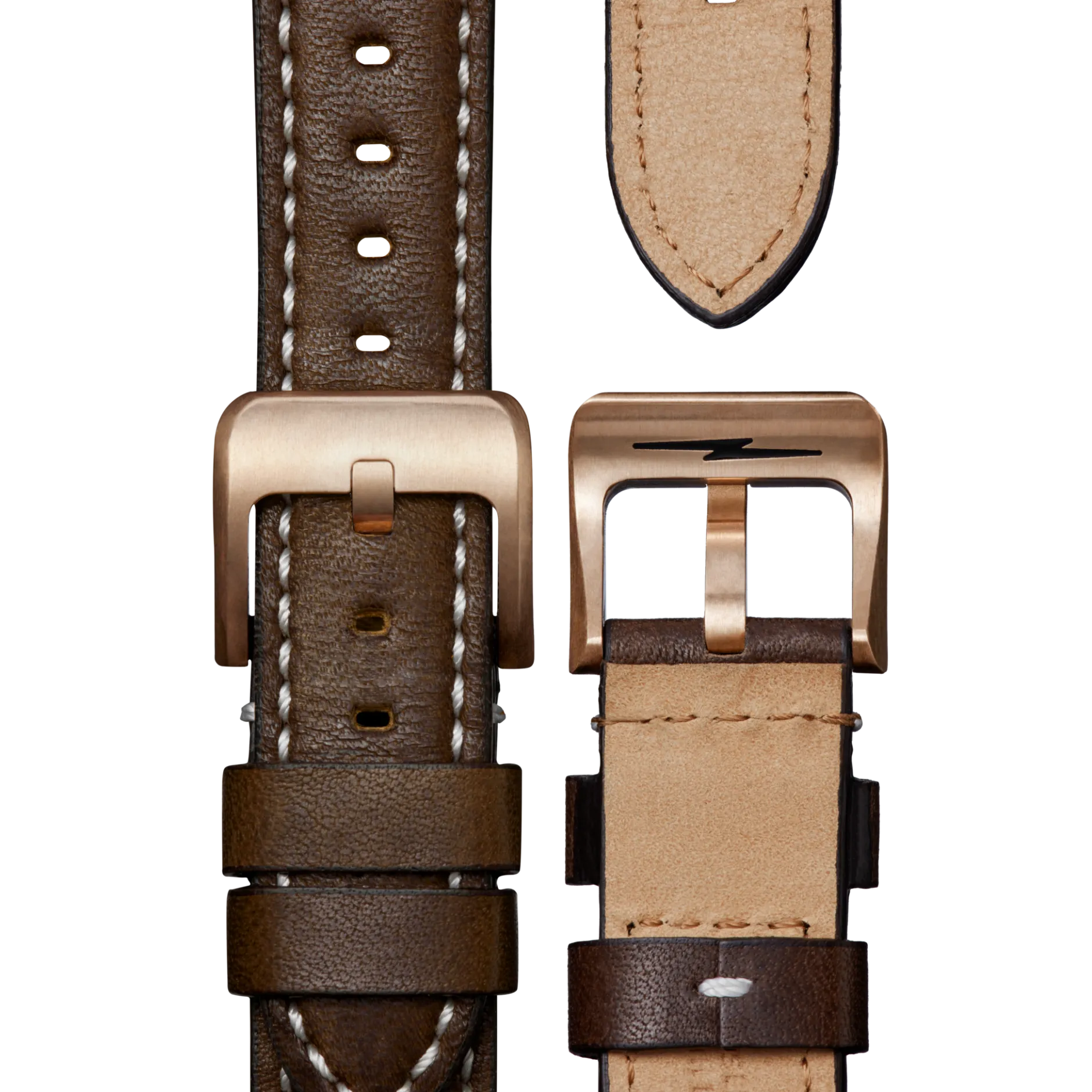 Outlet Shinola QR Strap: 20/18 Smooth Essex, CN, TT Classic, BrBrz