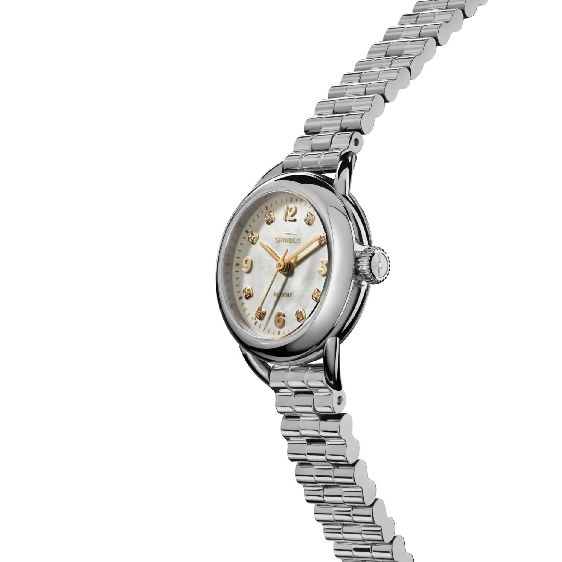 Clearance Shinola Runabout Watch Mother of Pearl/Diamond