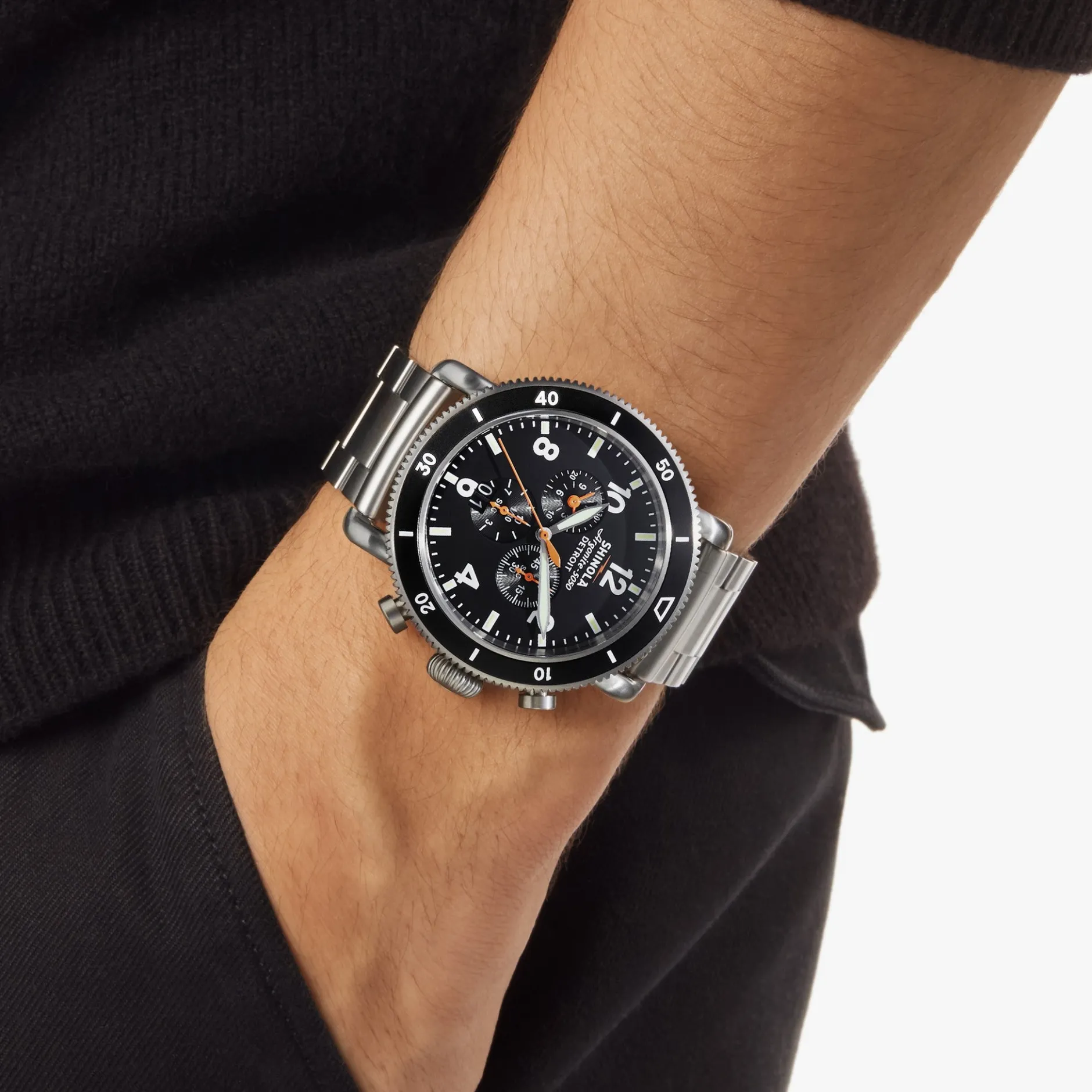 Hot Shinola Runwell Black Blizzard Watch