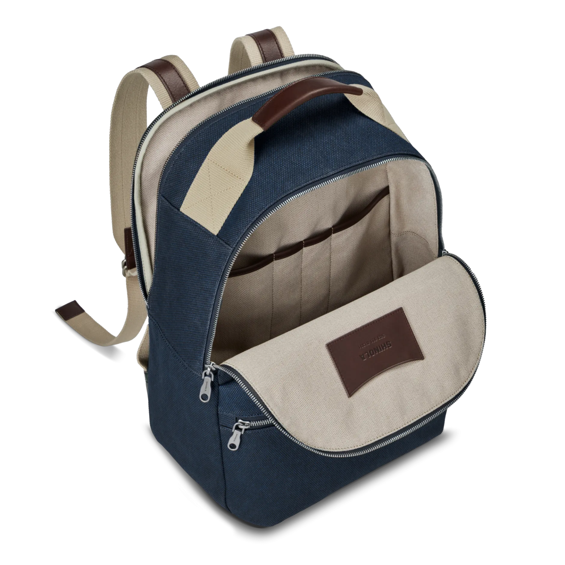 Shinola Runwell Canvas Backpack Navy