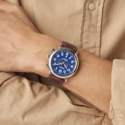 Hot Shinola Runwell Chronograph Watch Blue