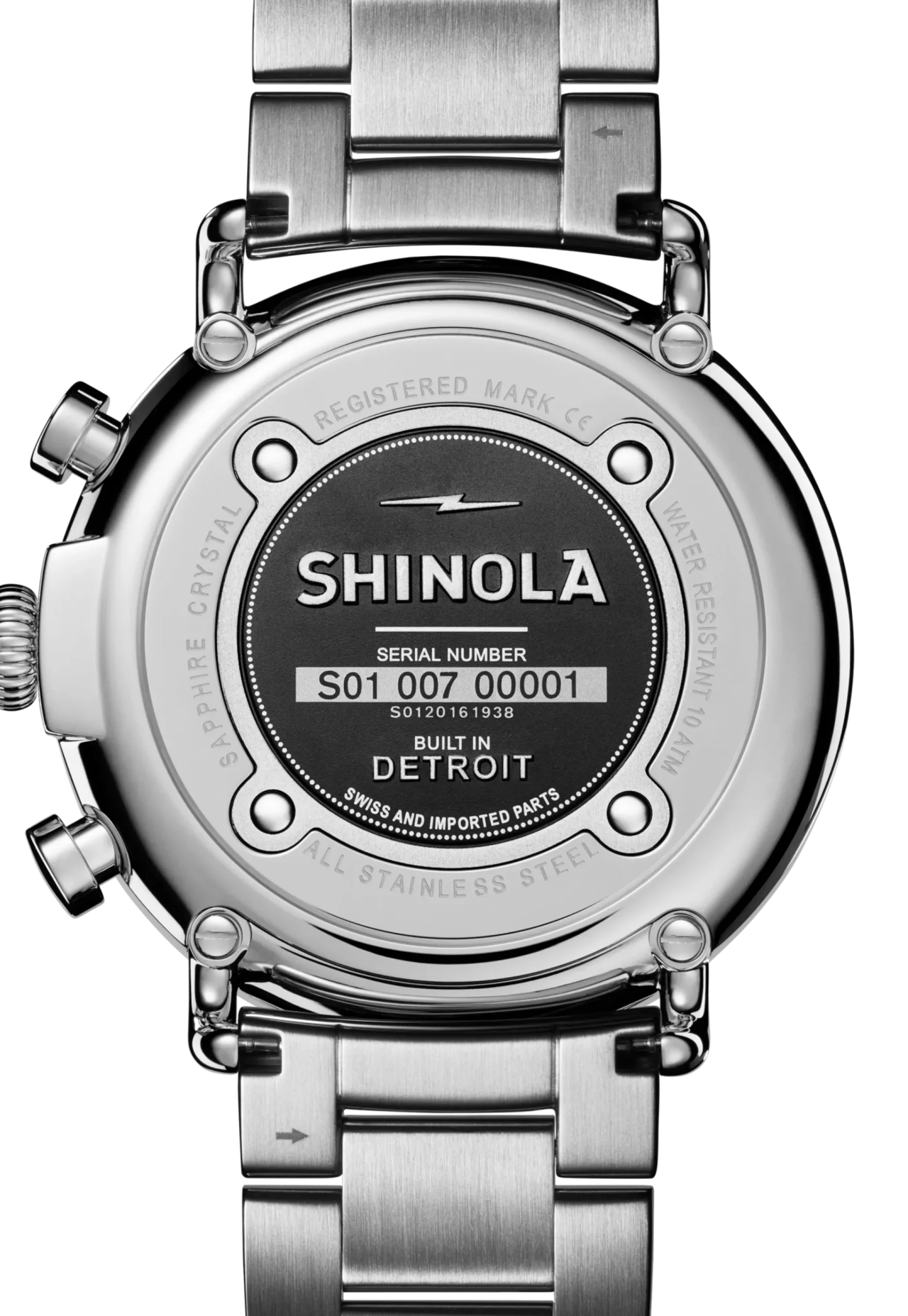 New Shinola Runwell Chronograph Watch Cool Gray