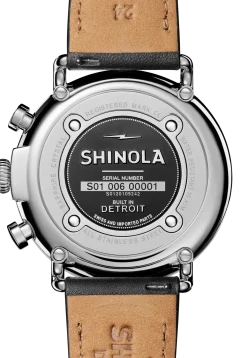 Hot Shinola Runwell Chronograph Watch Glossy Black