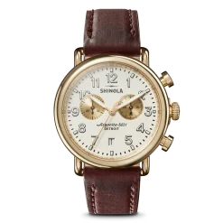 Sale Shinola Runwell Chronograph Watch Ivory