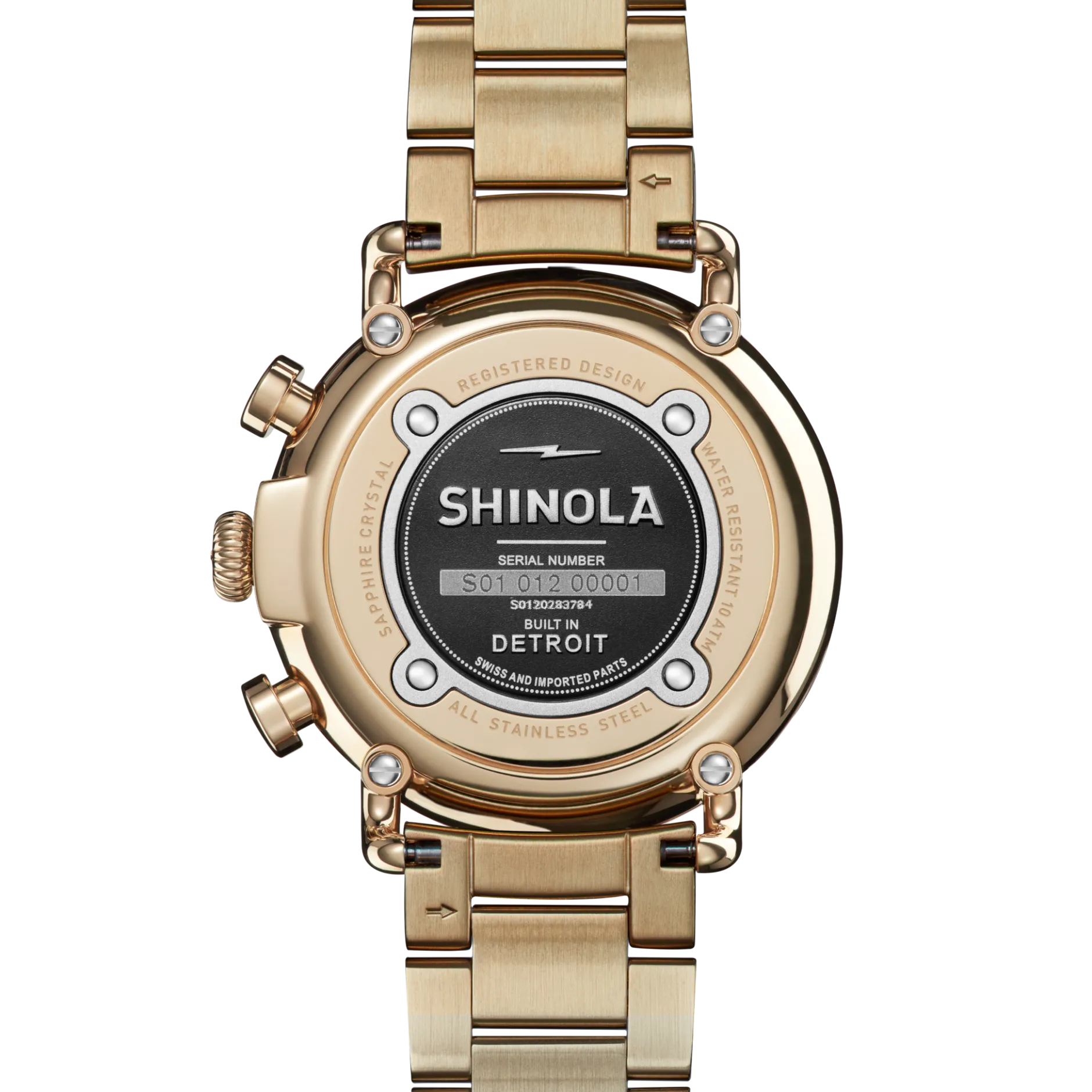 Best Shinola Runwell Chronograph Watch Ivory/Gold