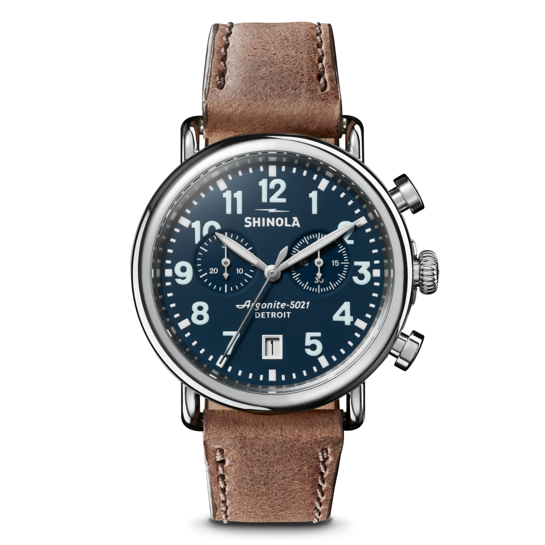 Shinola Runwell Chronograph Watch Midnight Blue