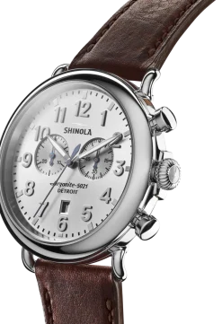 Best Shinola Runwell Chronograph Watch Silver