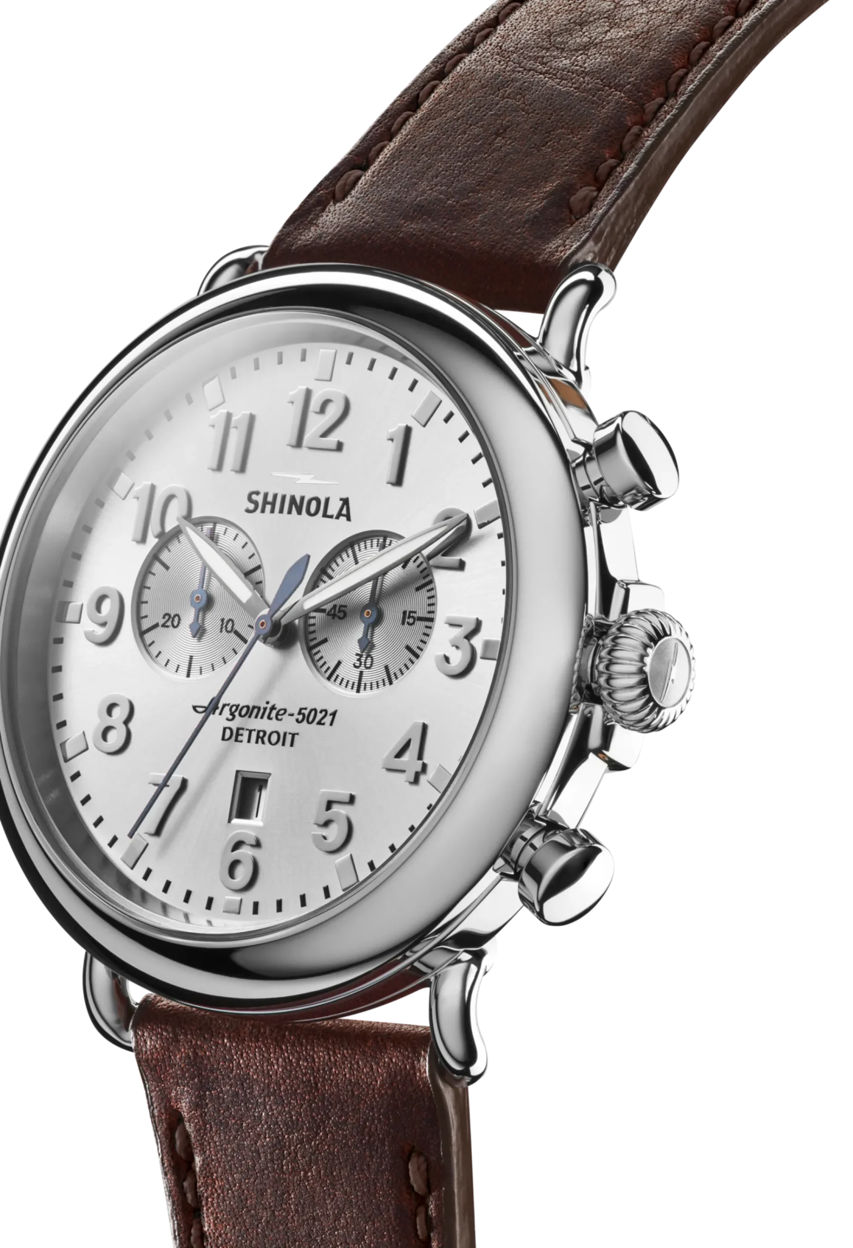 Best Shinola Runwell Chronograph Watch Silver