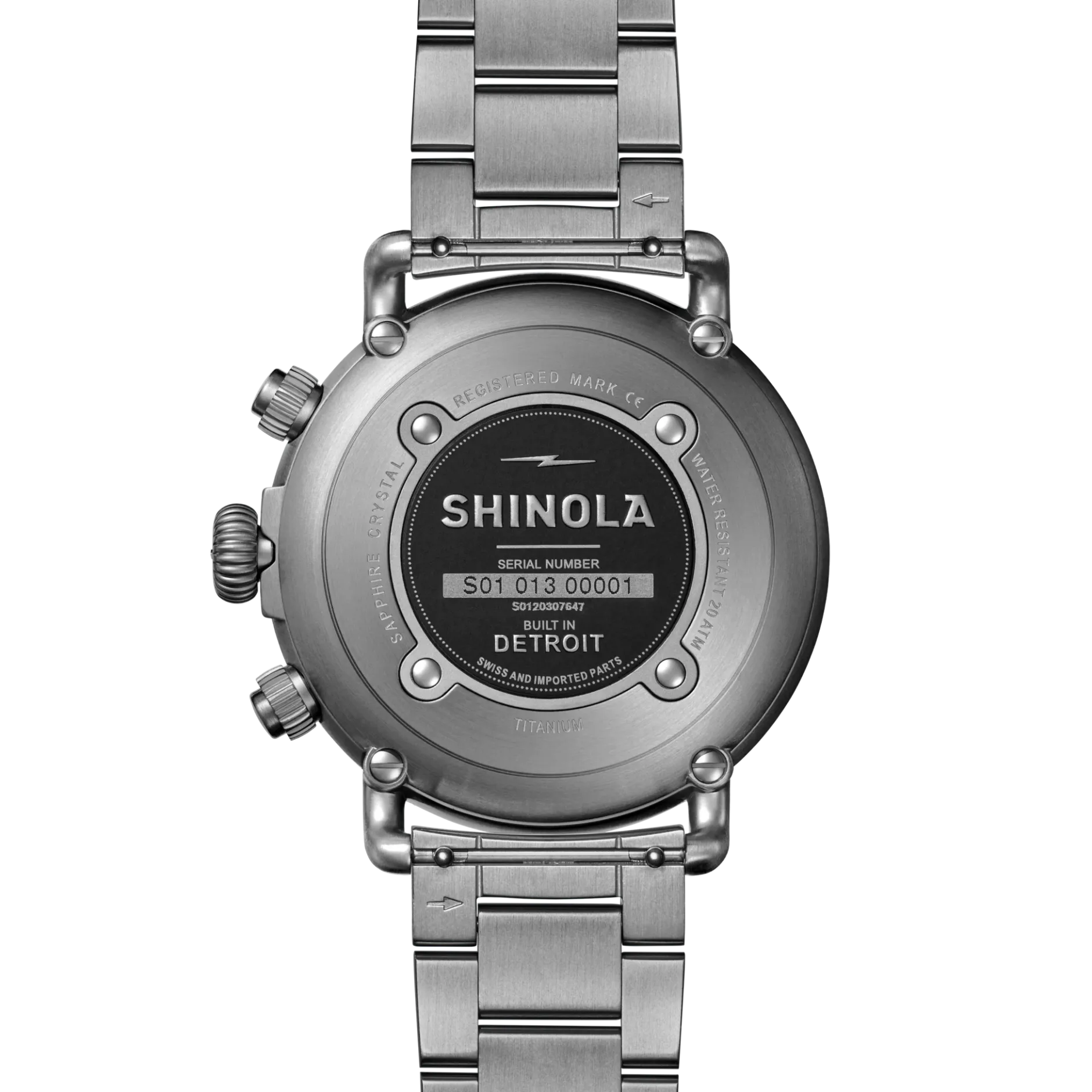Clearance Shinola Runwell Chronograph West Wind Watch Gift Set with Additional Strap Midnight Blue