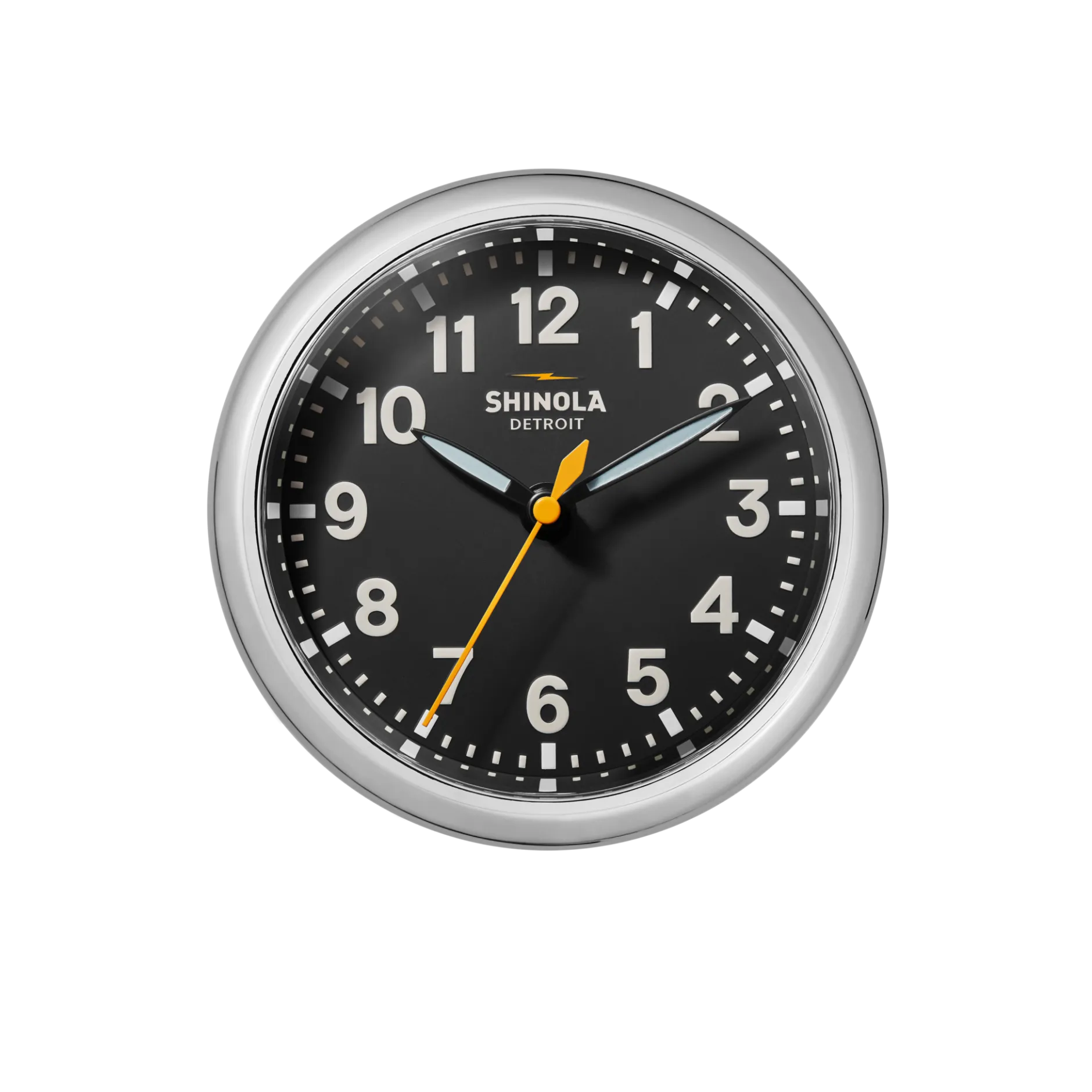 New Shinola 6" Runwell Clock Black