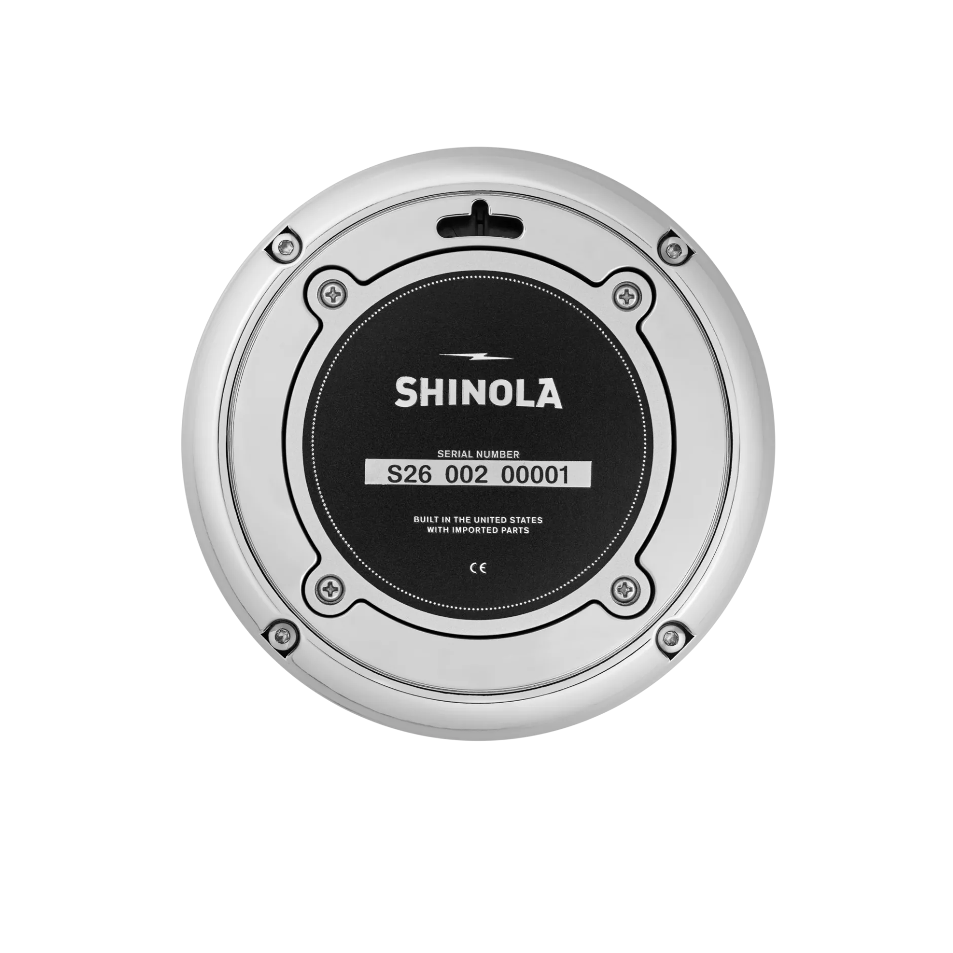 New Shinola 6" Runwell Clock Black