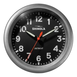Sale Shinola 14" Runwell Clock Black/Tumbled Zinc
