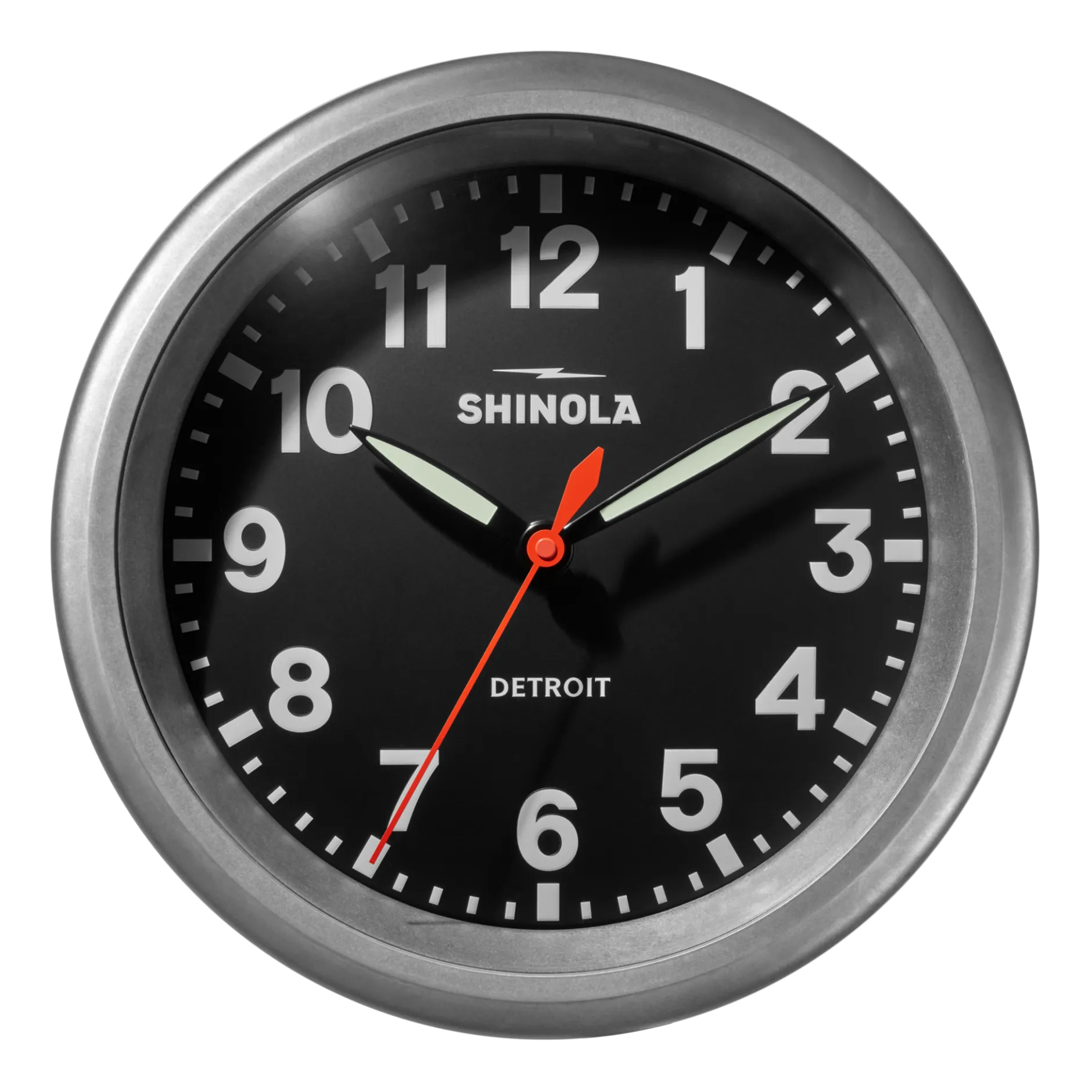 Sale Shinola 14" Runwell Clock Black/Tumbled Zinc