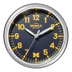 Shinola 14" Runwell Clock Navy/Silver