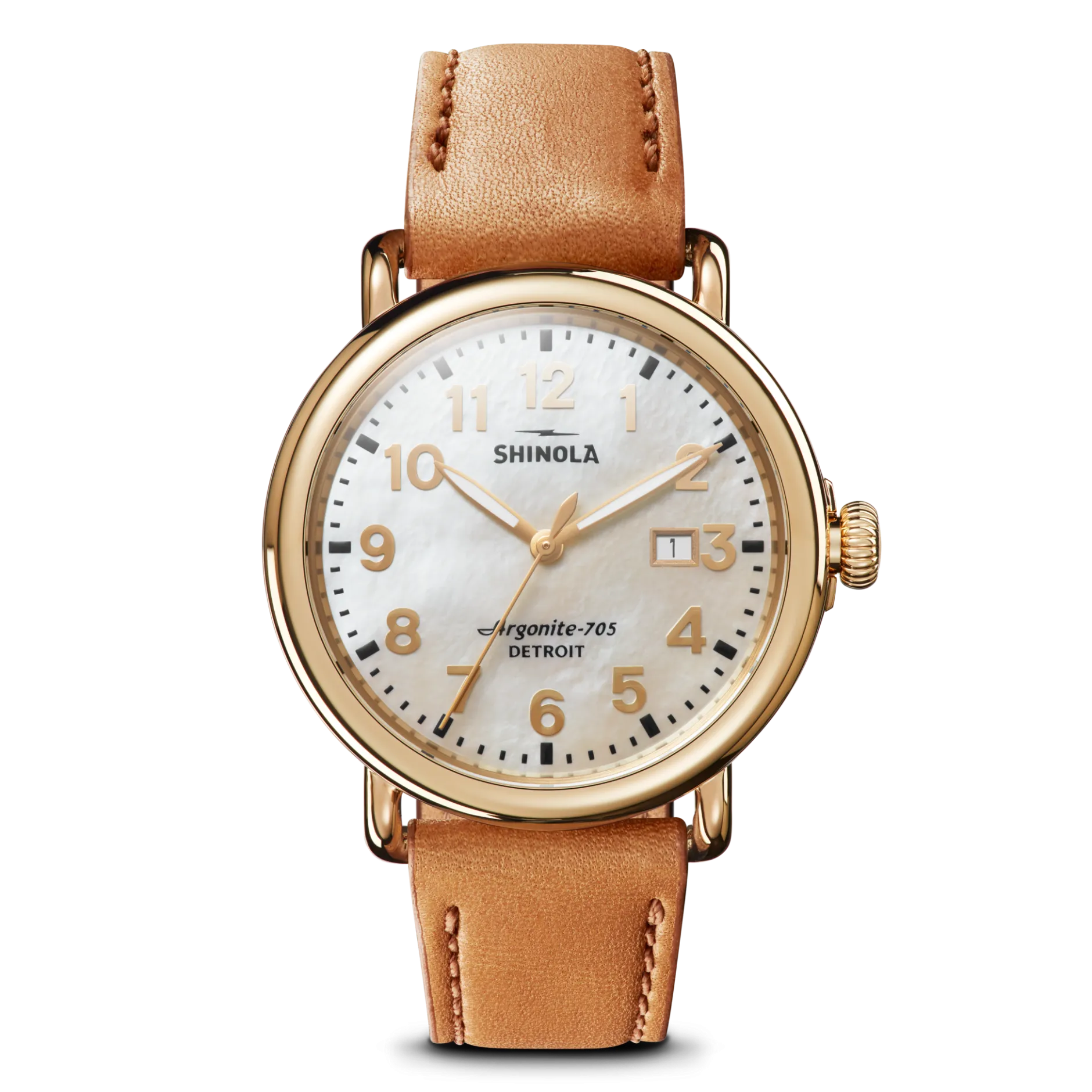 Shinola Runwell Date Watch White