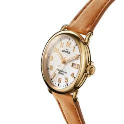 Shinola Runwell Date Watch White