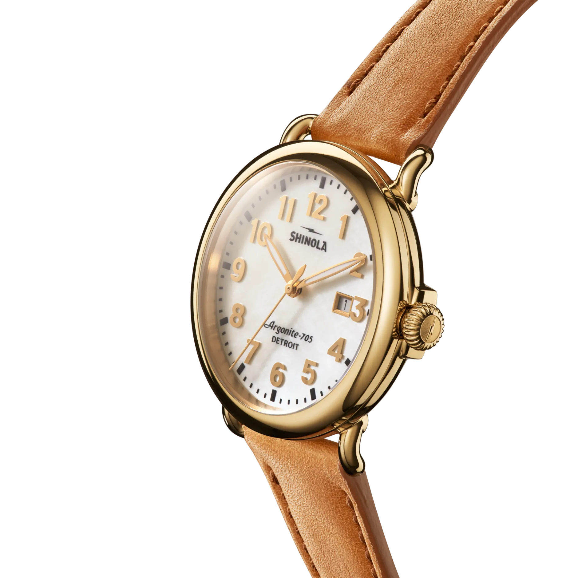 Shinola Runwell Date Watch White