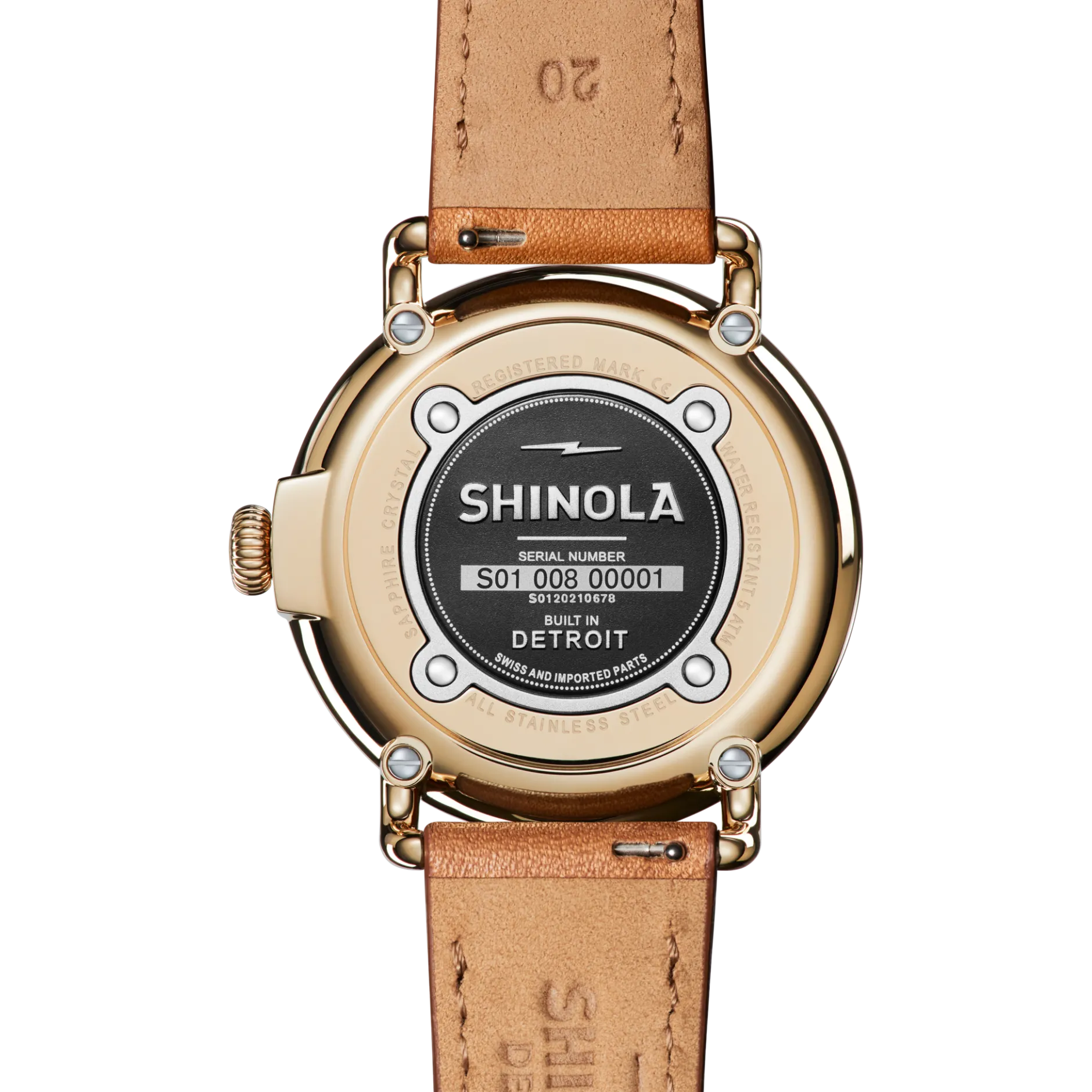 Shinola Runwell Date Watch White