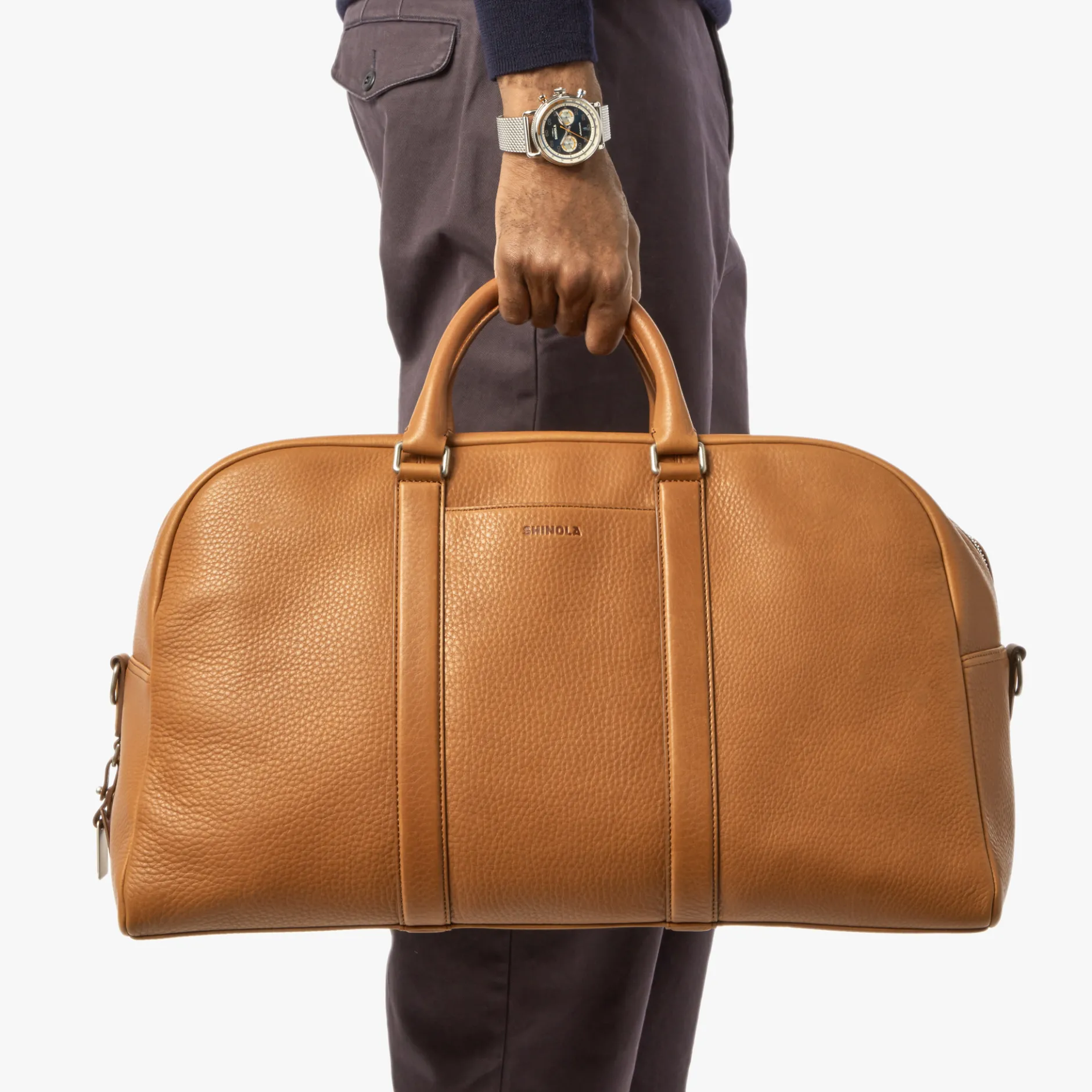 Shinola Runwell Duffle Bag Tan
