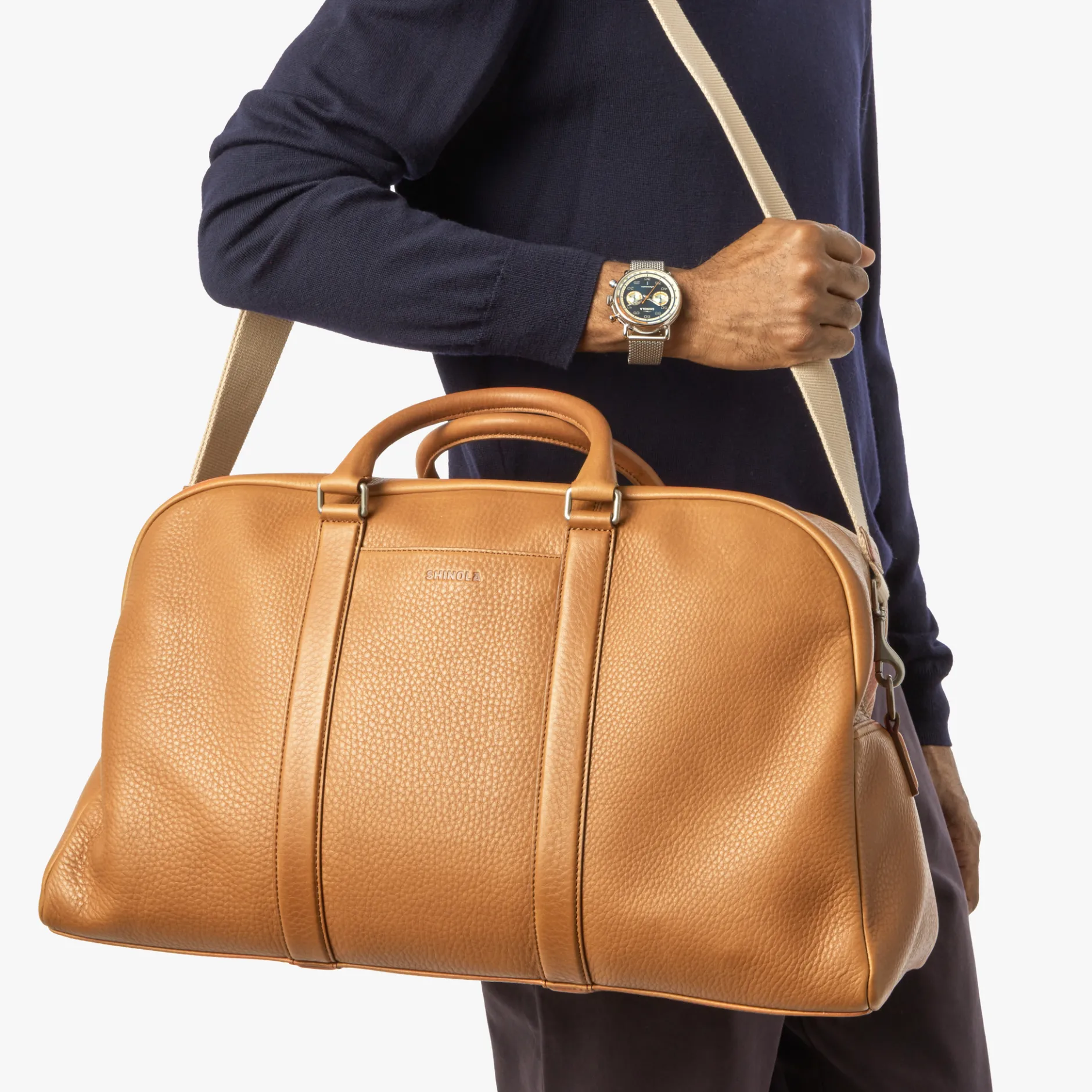 Shinola Runwell Duffle Bag Tan