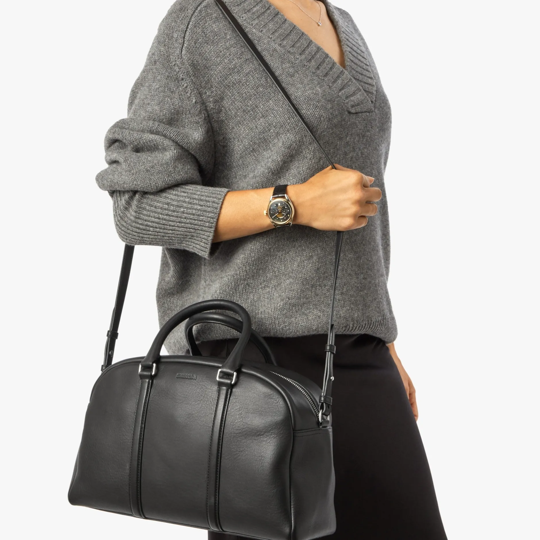 Outlet Shinola Runwell Satchel Black