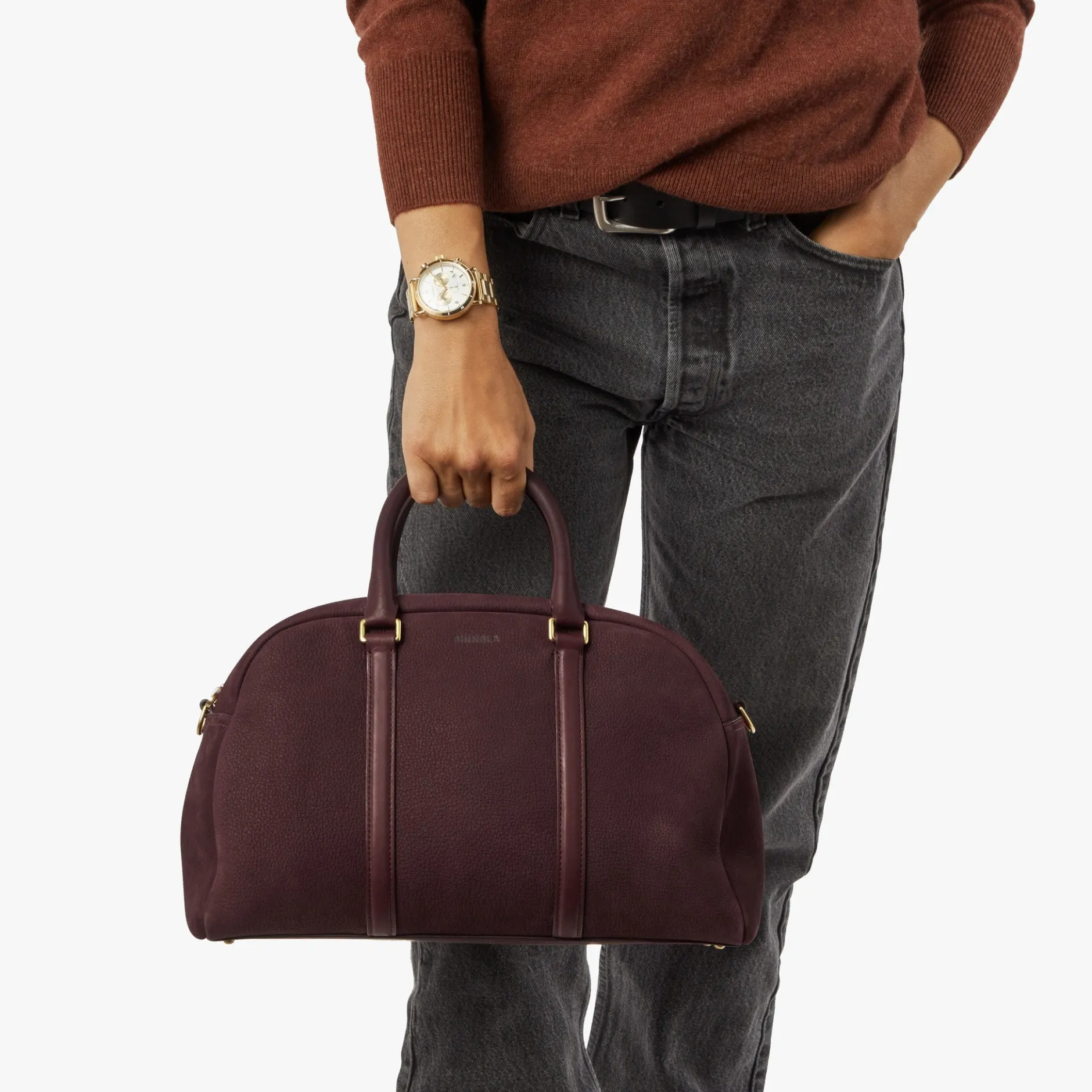 New Shinola Runwell Satchel Merlot