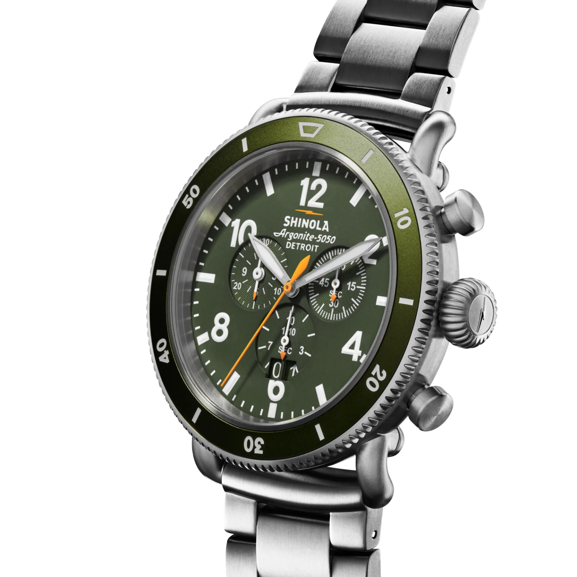 Sale Shinola Runwell Sport Chronograph Watch Dark Olive
