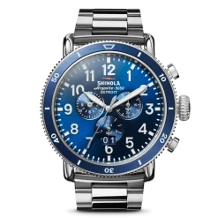 Clearance Shinola Runwell Sport Chronograph Watch Midnight Blue