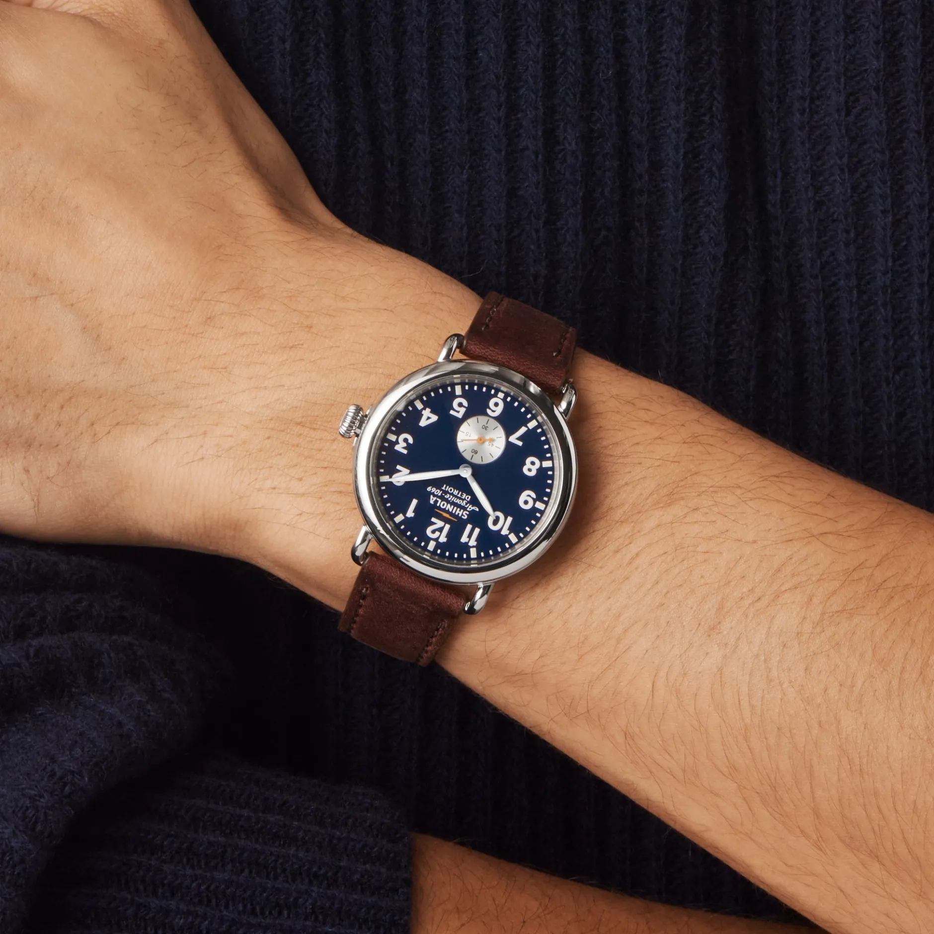 New Shinola Runwell Watch Midnight Blue