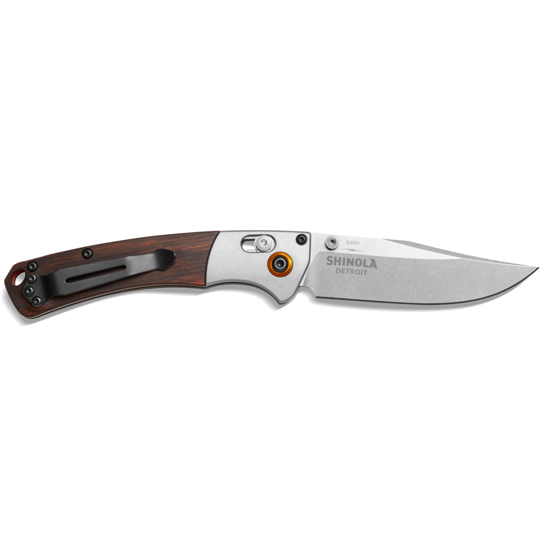Online Shinola + Benchmade Mini Crooked River Pocket Knife