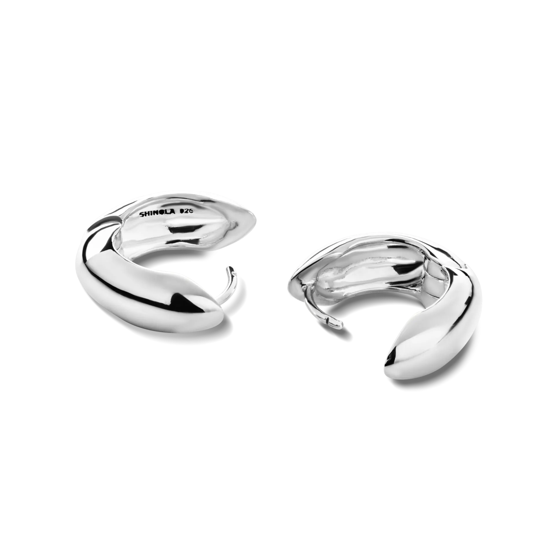 Hot Shinola Signature Chubby Huggie Earrings